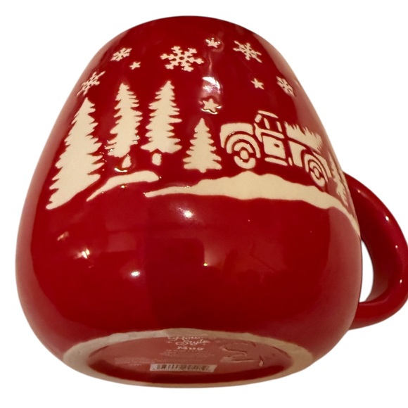 Coffee Mug Holiday Winter Scene Vintage Inspired Coffee Tea Cup Mug - Picture 8 of 12